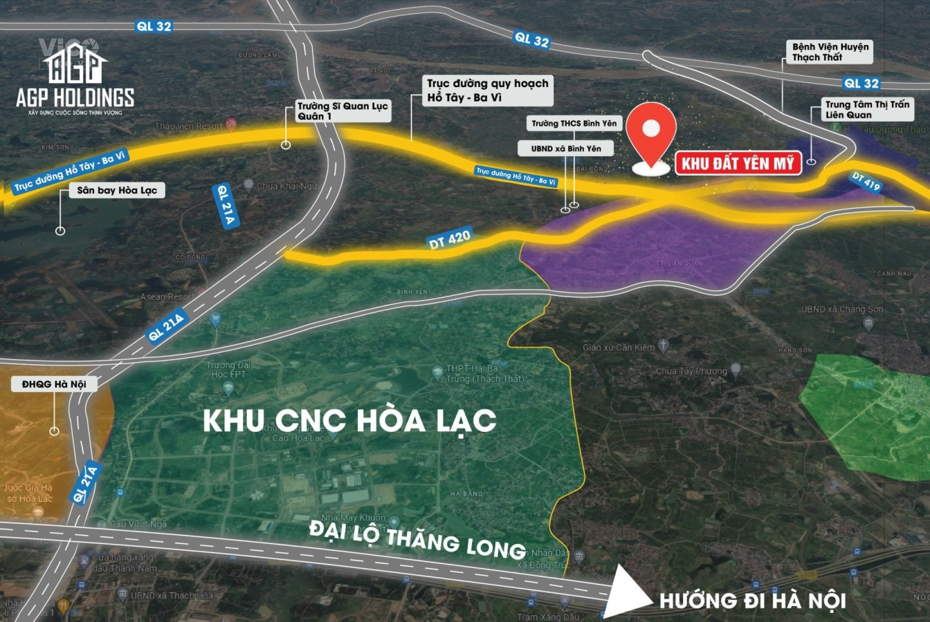 HOT HOT CHÍNH CHỦ CẦN BÁN ĐẤT TẠI YÊN MỸ XÃ BÌNH YÊN THẠCH THẤT HÀ NỘI