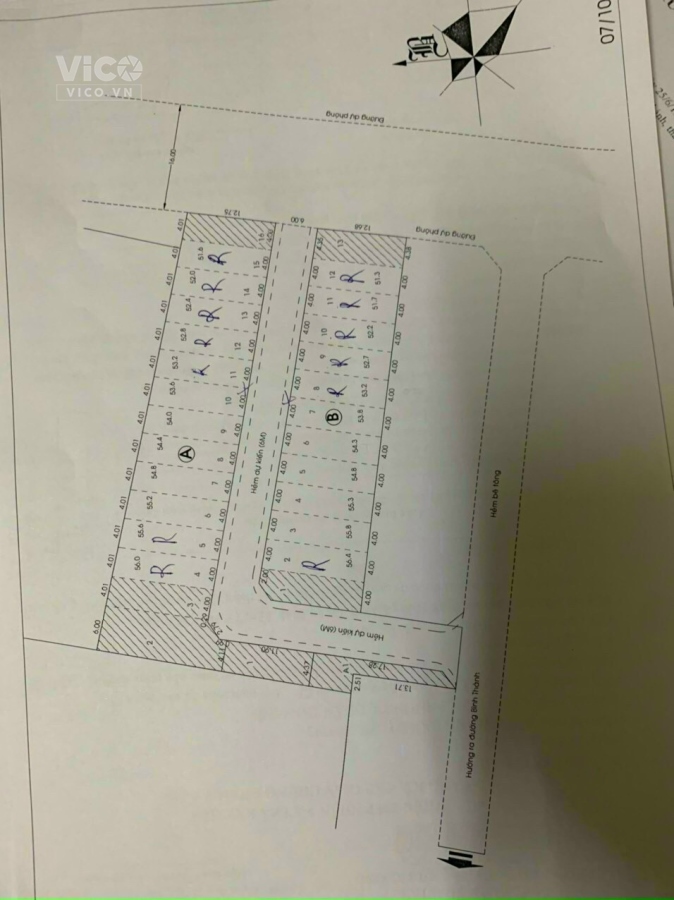 Bán đất đường Bình Thành Bình Tân 54m2 giá 2tyxx