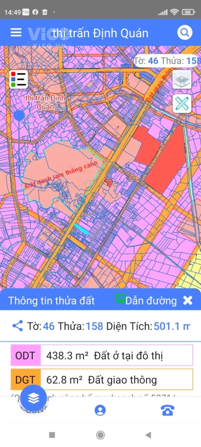 CẦN BÁN GẤP Lô Đất Đẹp Gía Đầu Tư Tại Thị Trấn Định Quán, Huyện Định Quán, Tỉnh Đồng Nai