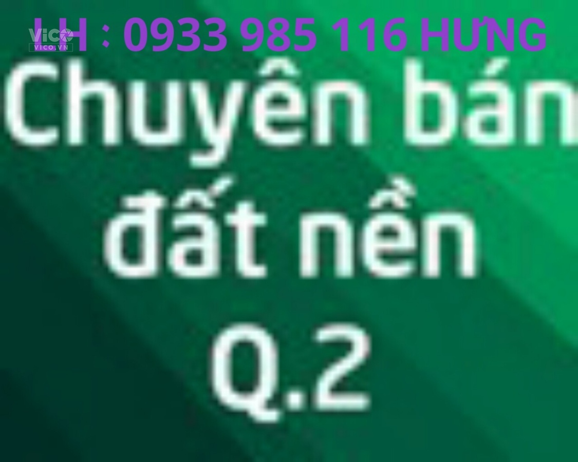 BÁN Góc 2 MT Nguyễn Văn Hưởng, Thảo Điền, Quận 2 DT. CN 430 m2