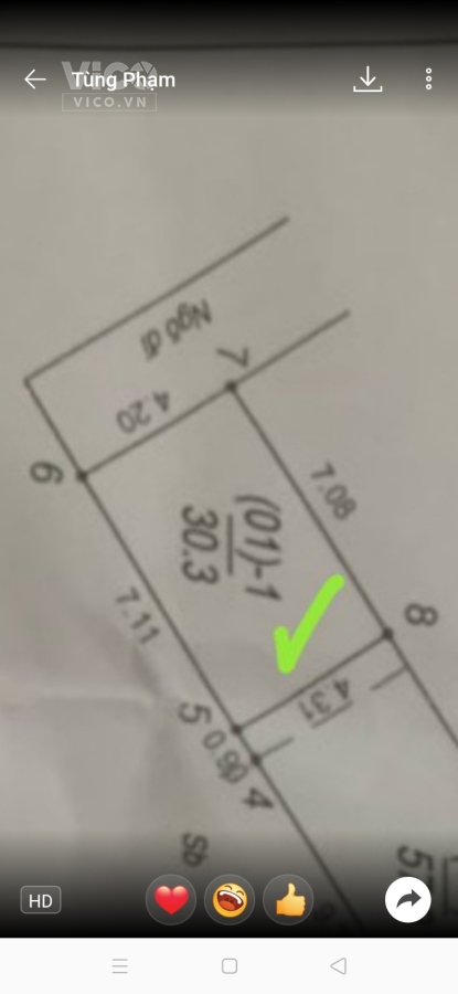 Siêu hiếm 30m2 đất phân lô tập thể cạnh Vinhome Gardenia Hàm Nghi