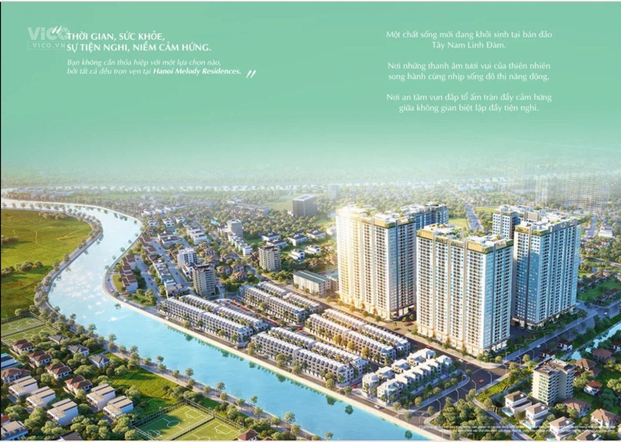 BÁN CĂN HỘ RẺ NHẤT TẠI MELODY RESIDENCES LINH ĐÀM. CK 35%, HTLS 0% TRONG 24 THÁNG LH 0522 628 628