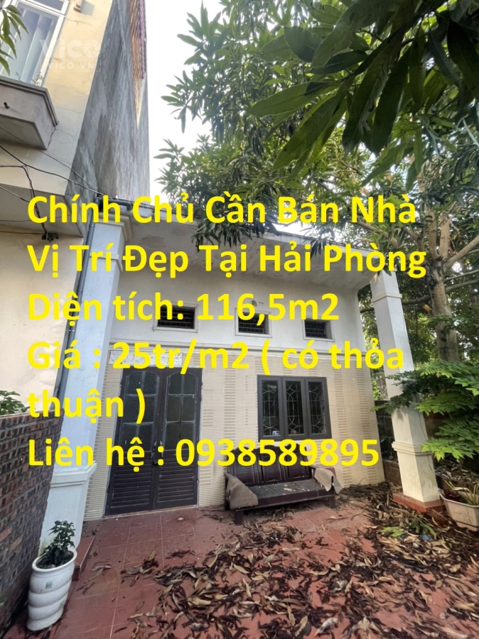 Chính Chủ Cần Bán Nhà Vị Trí Đẹp Tại Hải Phòng