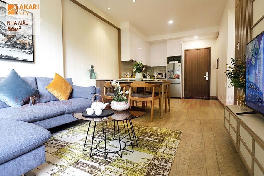 Cần bán căn hộ Akari City 2 phòng ngủ hướng Đông giá tổng sau chiết khấu 5% chỉ 4 tỷ 045