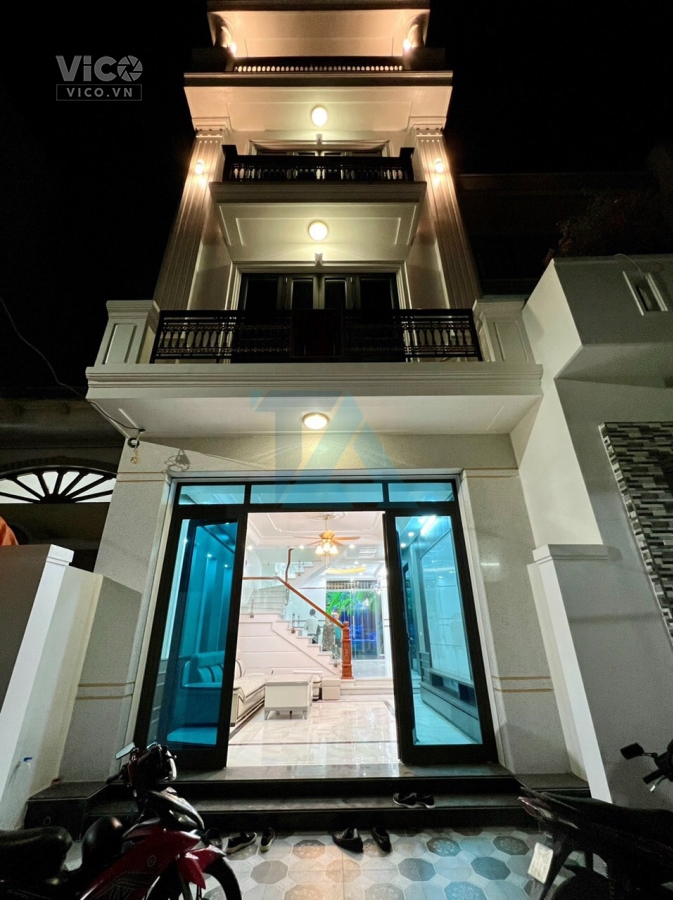 Bán nhà mặt ngõ đường Vũ Chí Thắng, Nghĩa Xá, Lê Chân 74m2 4 tầng đông nam, Ngõ 3,5m ô tô đỗ tận