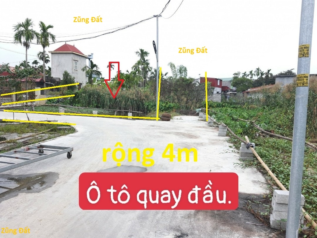 244m2 ngõ 4m Ngay khu công nghiệp CHợ Hương Dương Kinh