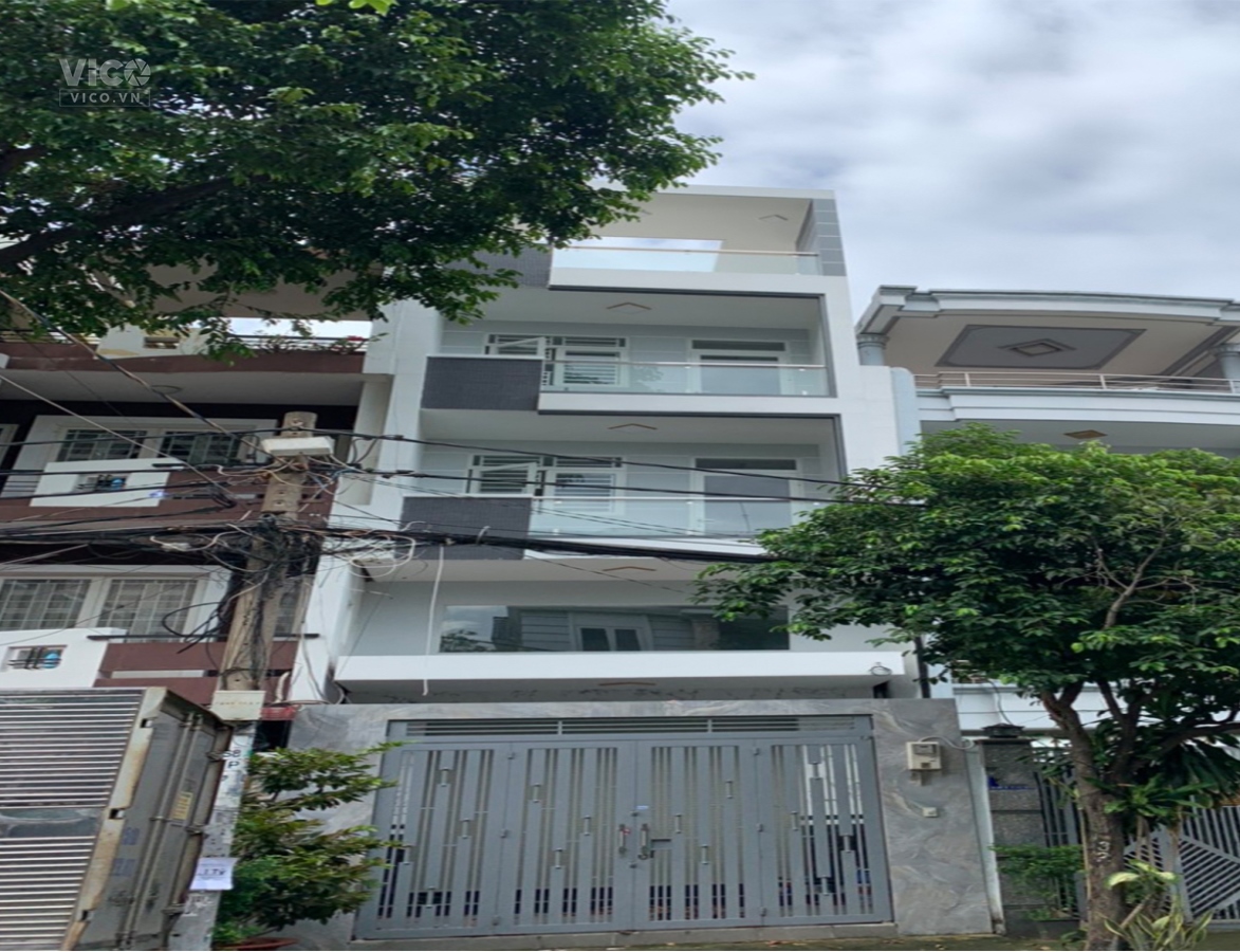 Cho Thuê Nhà Quận 6 Mặt Tiền KDC Bình Phú 4 Tầng Chỉ 20 Triệu diadiemnhaban.com