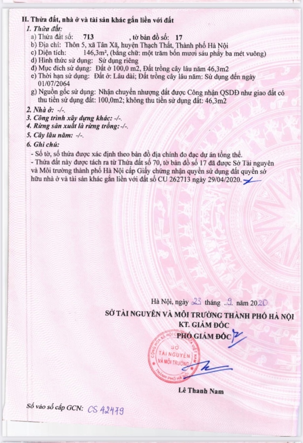 Cần Bán Gấp 146m2 cạnh cafe 68 Khu Công Nghệ Cao