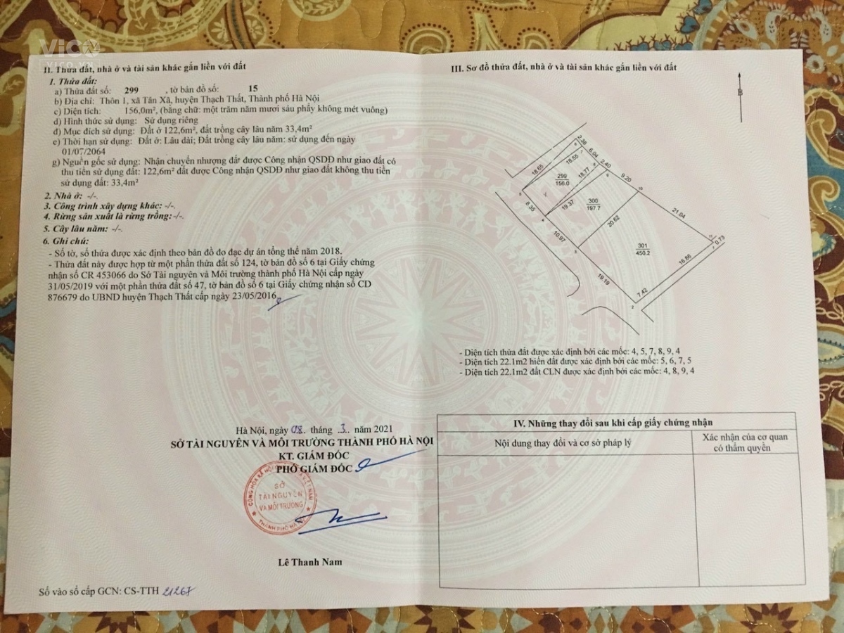 Chính chủ gửi bán 156m2 mặt tiền 8m tại thôn 1 Tân Xã Sát CNC và Đại học FPT (Lô góc)