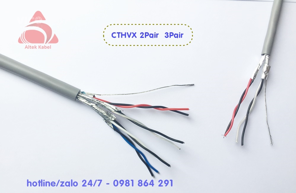 Cáp tín hiệu vặn xoắn 2Pair 20awg chống nhiễu Altek Kabel