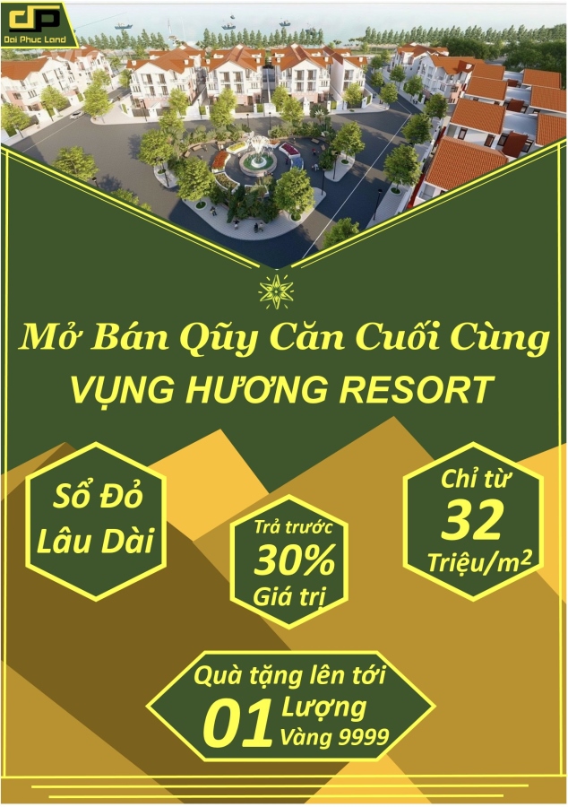 Đất nền dự án Vụng Hương Resort Sở hữu lâu dài View trực diện biển Giá đẹp so
