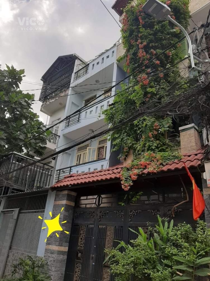 Nhà HXT Tây Thạnh Tân Phú 4 Tầng BTCT, sân rộng để 6 xe máy.