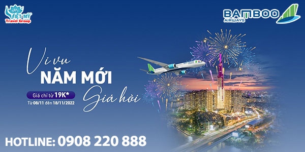 Bamboo Airways ưu đãi Tết giá vé chỉ từ 19K