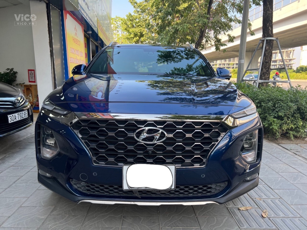 Cần bán xe Hyundai Santafe 2.4 Premium 2021, màu xanh ngọc, AUTO CHẤT xe chất đi xa hơn