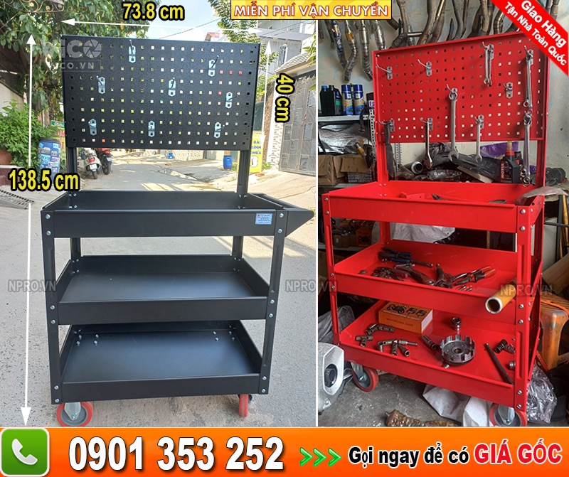 Tủ đựng đồ nghề xe máy, tủ đựng dụng cụ, thiết bị sửa chữa chuyên dụng