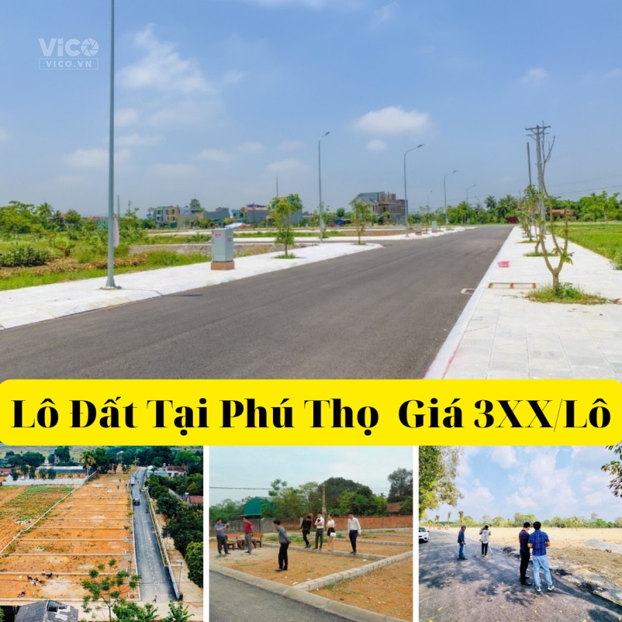 ĐẤT NỀN THANH HOÁ ĐẤT NỀN PHÚ THỌ CHỈ TỪ 171 TRIỆU/LÔ