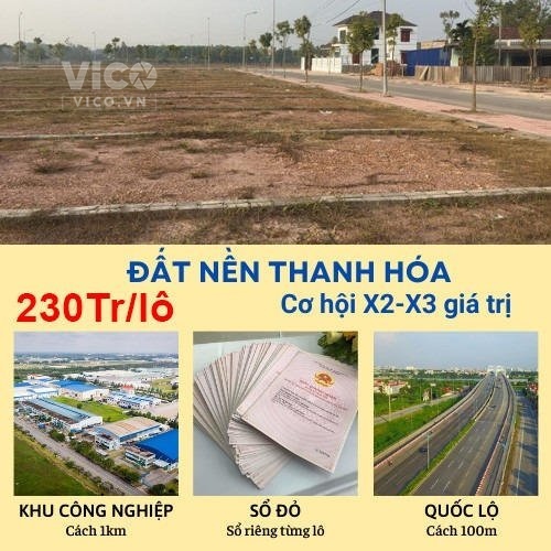 ĐẤT NỀN THANH HOÁ ĐẤT NỀN PHÚ THỌ CHỈ TỪ 171 TRIỆU/LÔ