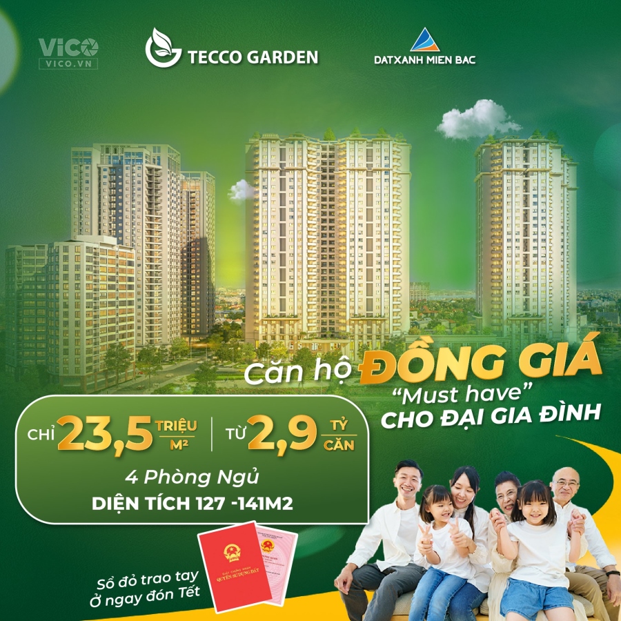 Chỉ 2,9x tỷ sở hữu căn hộ 127m2 tại KĐT đáng sống bâc nhất Thanh Trì