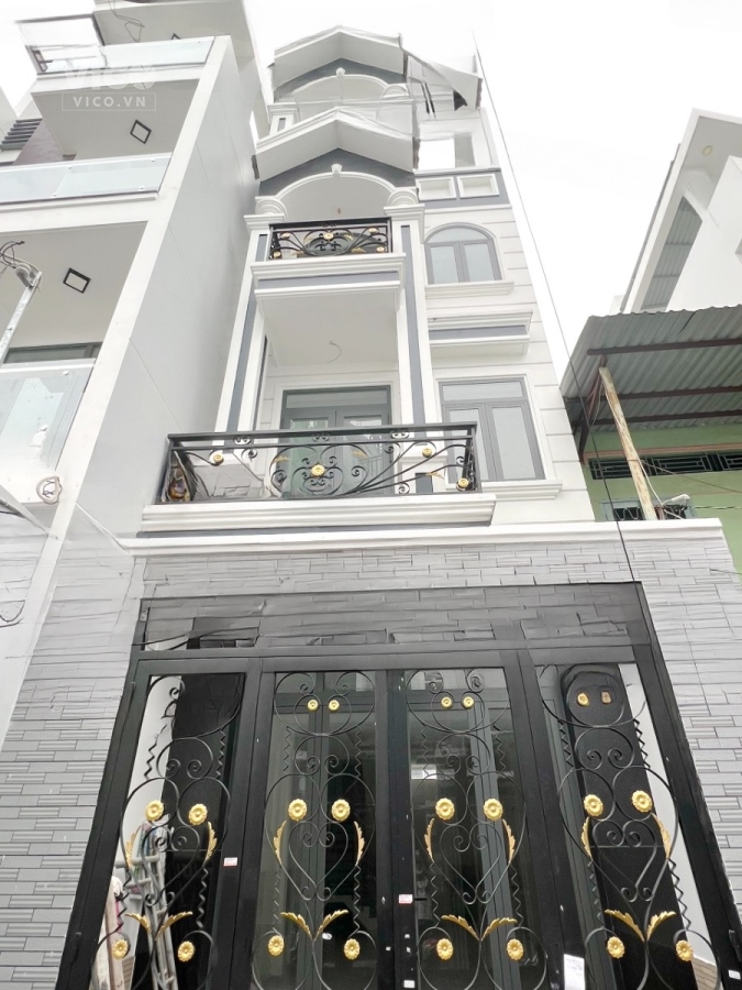 Nhà mới hẻm cafe Nhật Nguyệt đường Dương Bá Trạc P1Q8. Trệt, 2 lầu, sân thượng