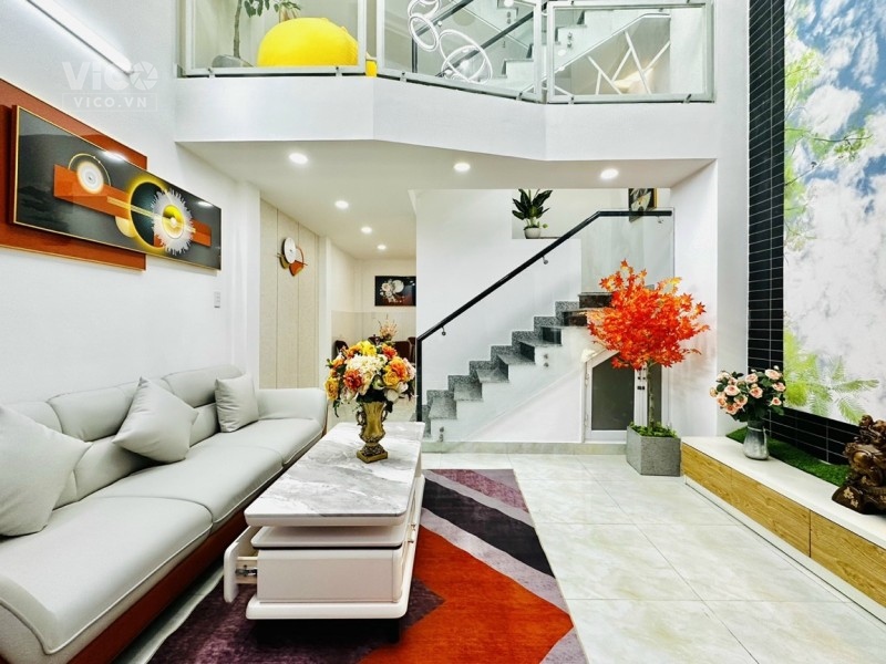 Bán Nhà Quang Trung Gò Vấp 4.5m x 10m Hẻm ô tô 4 Tầng giá 5 tỷ 2 TL