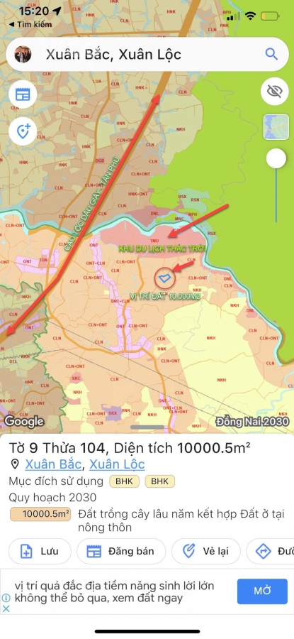 CHÍNH CHỦ BÁN 1 MẪU 10000M2 ĐẤT TẠI XUÂN LỘC ĐỒNG NAI CHỈ 699TR/ SÀO