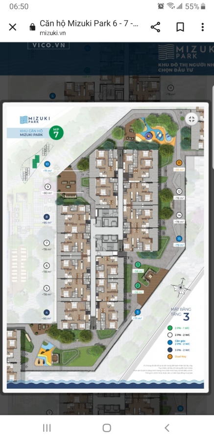 Chính chủ nhượng gấp căn MP7.20.10 dự án Mizuki park