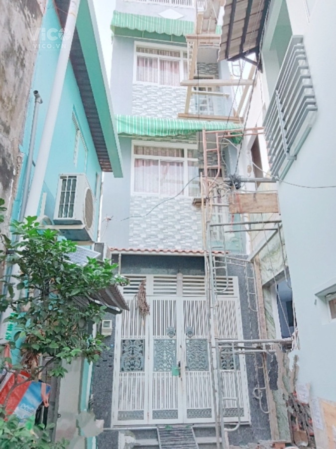 Nhà 4 tầng nở hậu hẻm Dạ Nam Phường 3 Quận 8 Giá 3.95 Tỷ