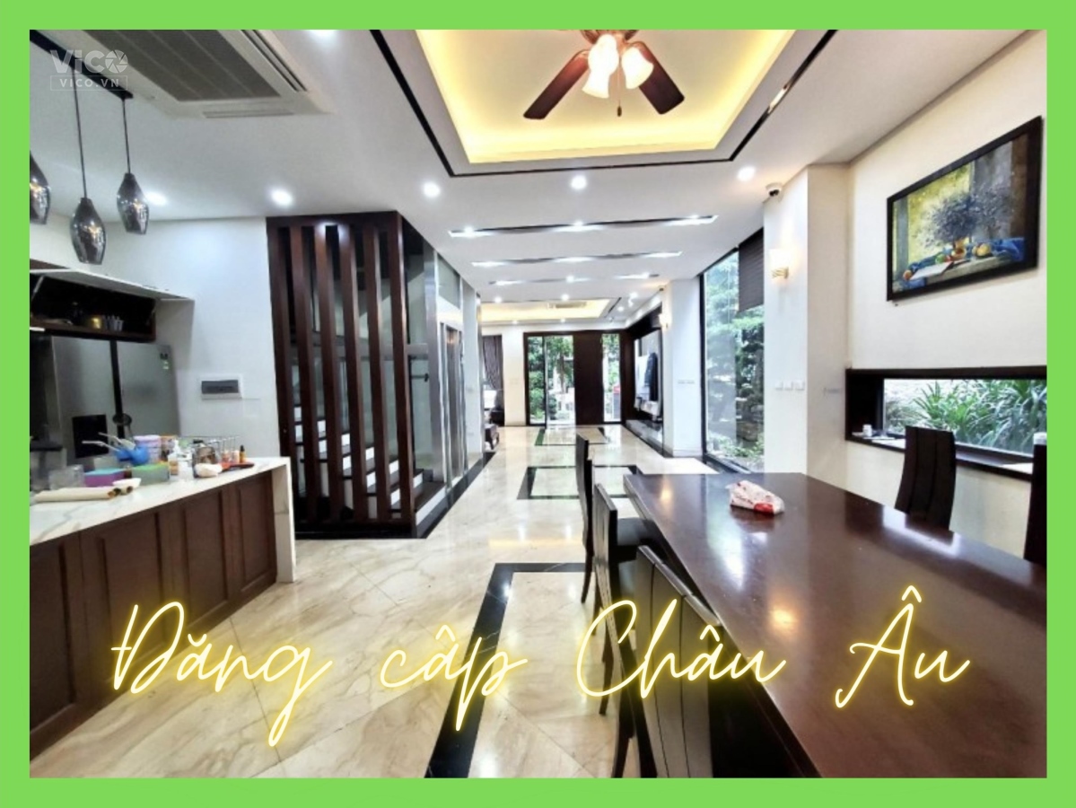 Siêu biệt thự 5 sao phố Ngụy Như Kon Tum, DTXD195m2, MT9.5m, chuẩn phong cách Châu Âu.