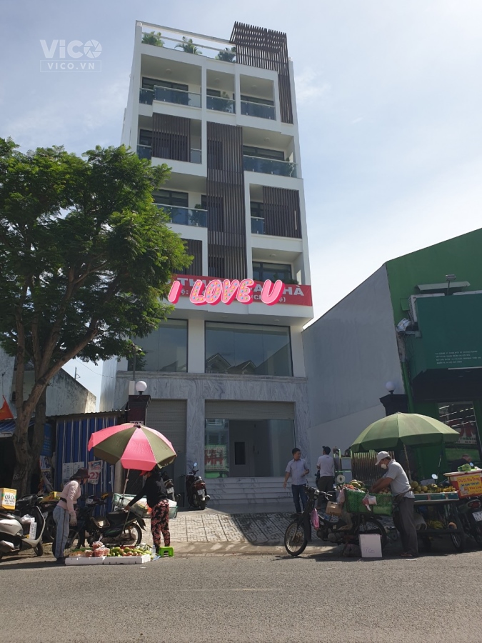 Cho thuê Tòa nhà mặt tiền Trần Thị Cờ, Thới An, Quận 12, DTSD 1000m2, 6 tầng, 135 trieu/tháng