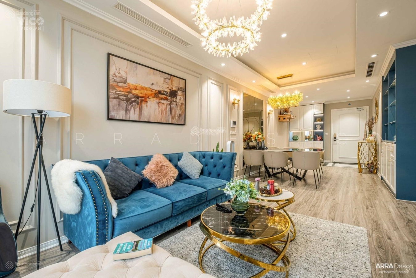 Bán biệt thự trên không 120m2 HC Golden City căn góc 2 mặt thoáng view sông full nội thất,