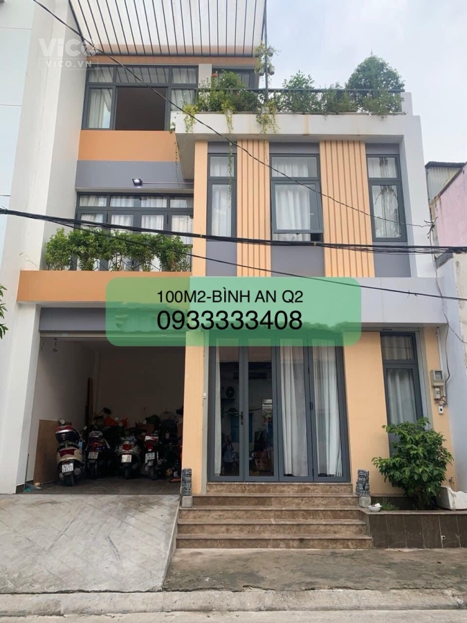 GẤP BÁN NHÀ 100M2 NGANG 7.6M MẶT TIỀN BÌNH AN QUẬN 2 18 TỶ NHỈNH