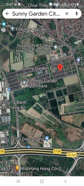 Chính chủ cần bán căn biệt thự đơn lập Khu đô thị Sunny Garden City, Quốc Oai, Hà Nội