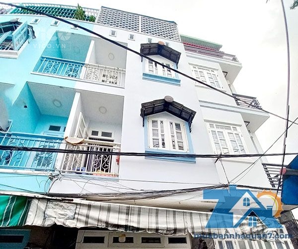 Bán Nhà HXH Bùi Văn Ba, Tân Thuận Đông Quận 7, 4T, 4mx8m, 5 phòng ngủ, Nhà Đẹp, dưới 4 tỷ