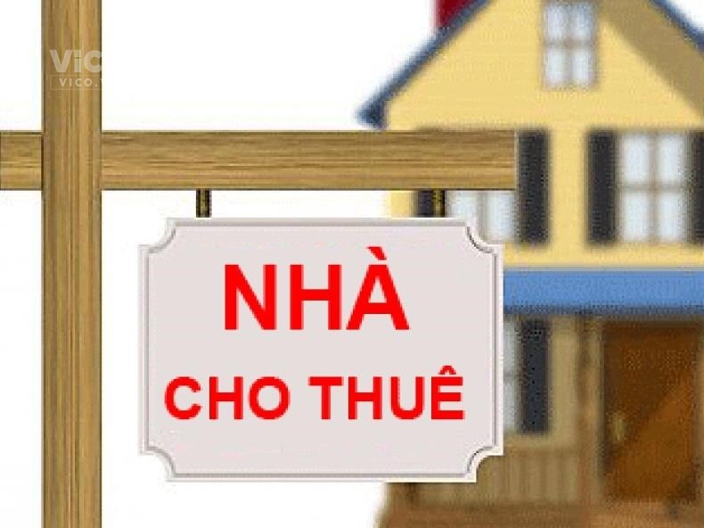Cho thuê nhà 2 tầng, mặt đường Âu Cơ, phố Hồ, Thuận Thành, Bắc Ninh, giá thuê 6tr/tháng