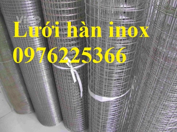 Lưới hàn inox ô 10x10,15x15,20x20,25x25,30x30...