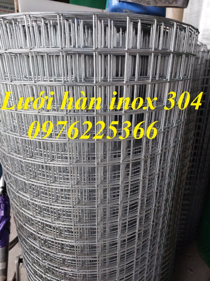 Lưới hàn inox ô 10x10,15x15,20x20,25x25,30x30...