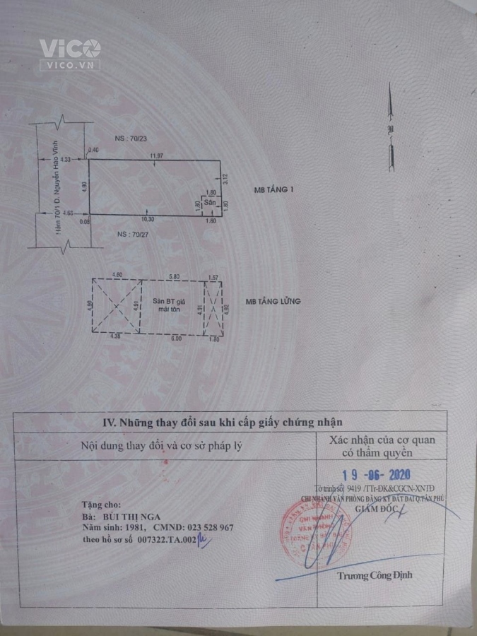 Bán nhà hẻm 5m Nguyễn Háo Vĩnh, Tân Phú, 60m2, 5x12, giá 7 tỷ, đang cho thuê 7tr/th.