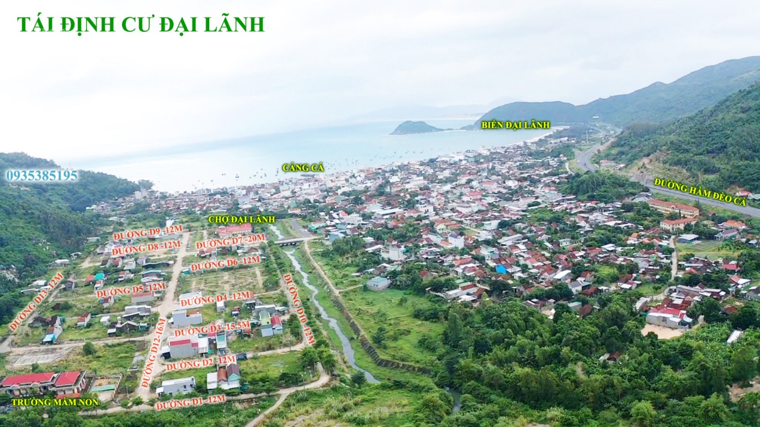 Đất dân Đại Lãnh, Vạn Ninh, Bắc Vân Phong đường oto giá chỉ 980tr