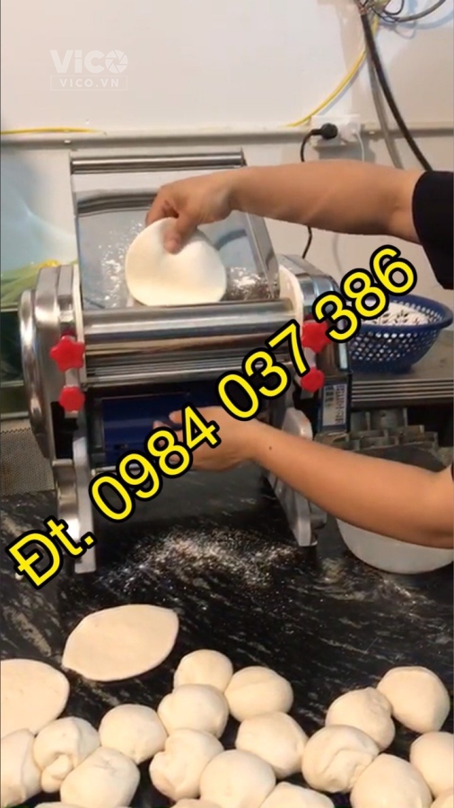 Máy Cán Bột Làm Bánh Bao Máy Cắt sợi Mì FKM220