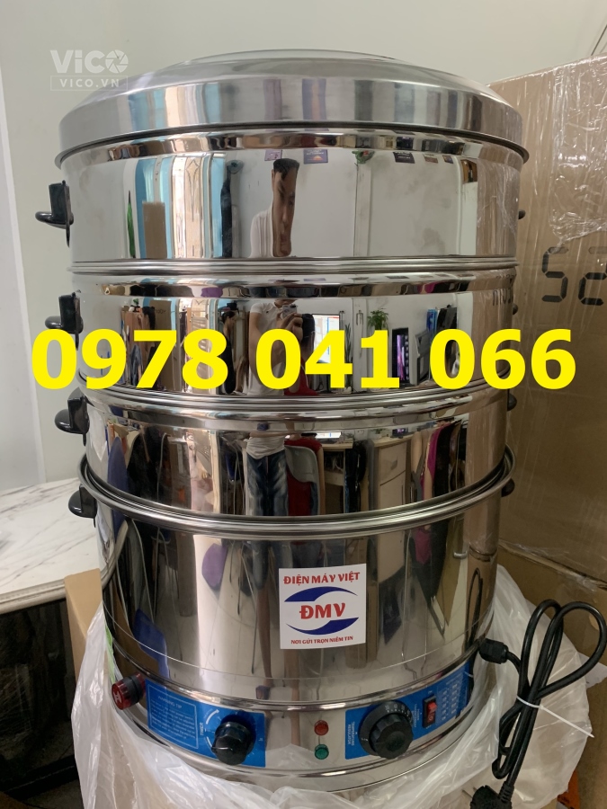 Nồi hấp hải sản bằng điện 3 tầng hấp 40cm