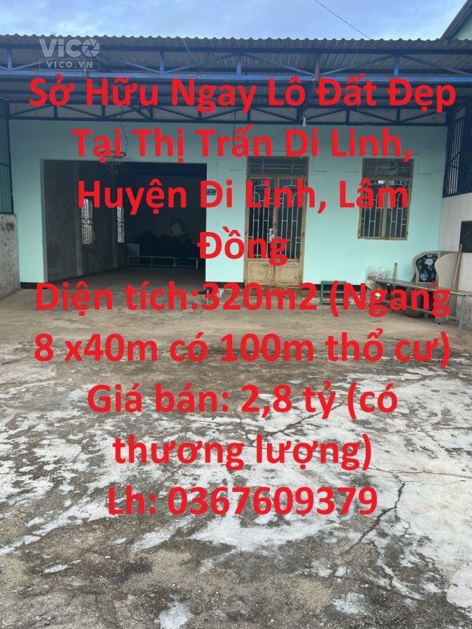 Sở Hữu Ngay Lô Đất Đẹp Tại Thị Trấn Di Linh, Huyện Di Linh, Lâm Đồng