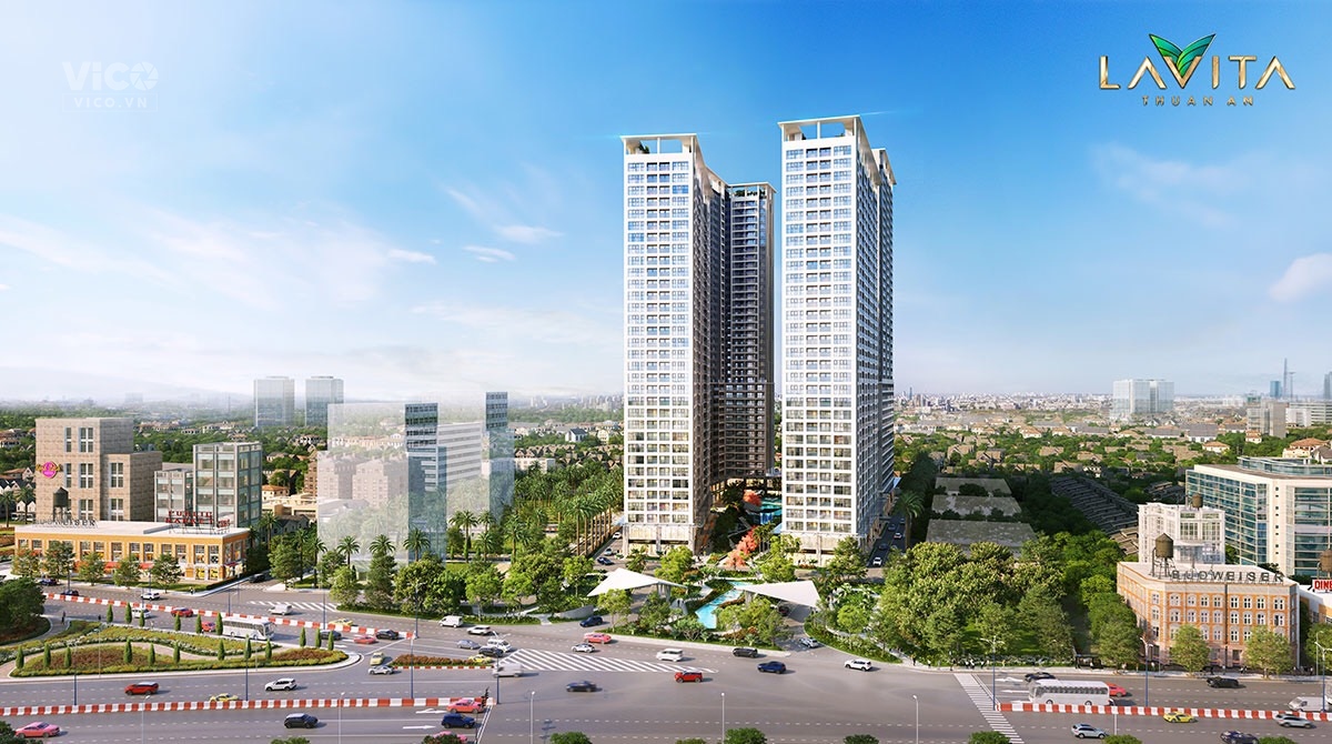 Bán căn hộ cao cấp Lavita Thuận An, giá chỉ từ 1,2 2,5 tỷ/căn. Ngân hàng hỗ trợ 70% 20 năm