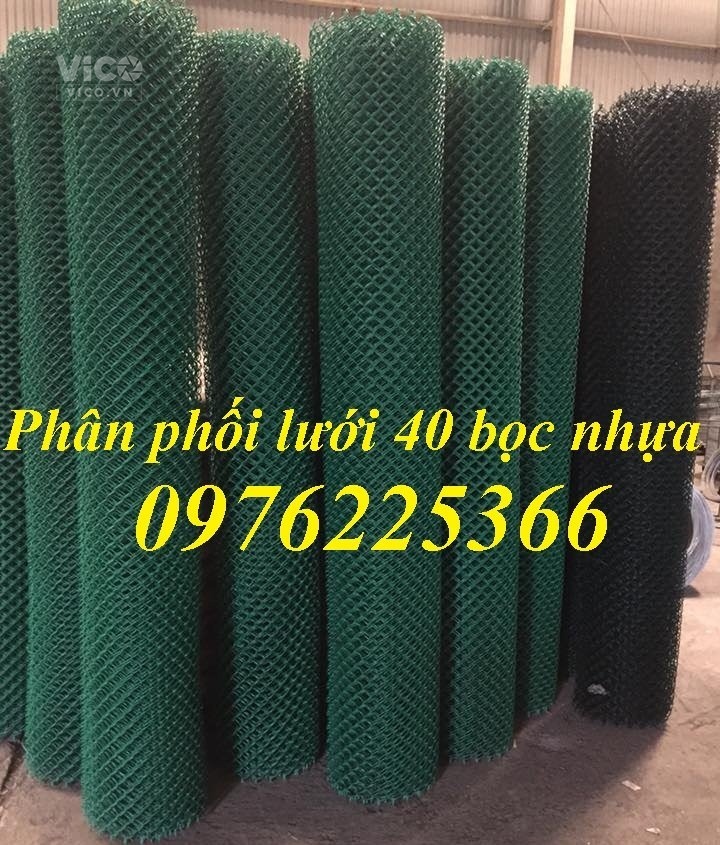 Lưới B40 bọc nhựa khổ 1m,1,2m,1,5m,1,8m,2m,2,4m hàng sẵn kho