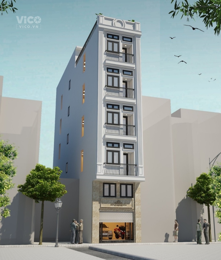 Bán toà nhà CHDV 25 phòng mới tinh Khương Đình 97mx7 tầng.Mặt tiền 6m.ngõ thông,gần chợ,ô tô đỗ cổng