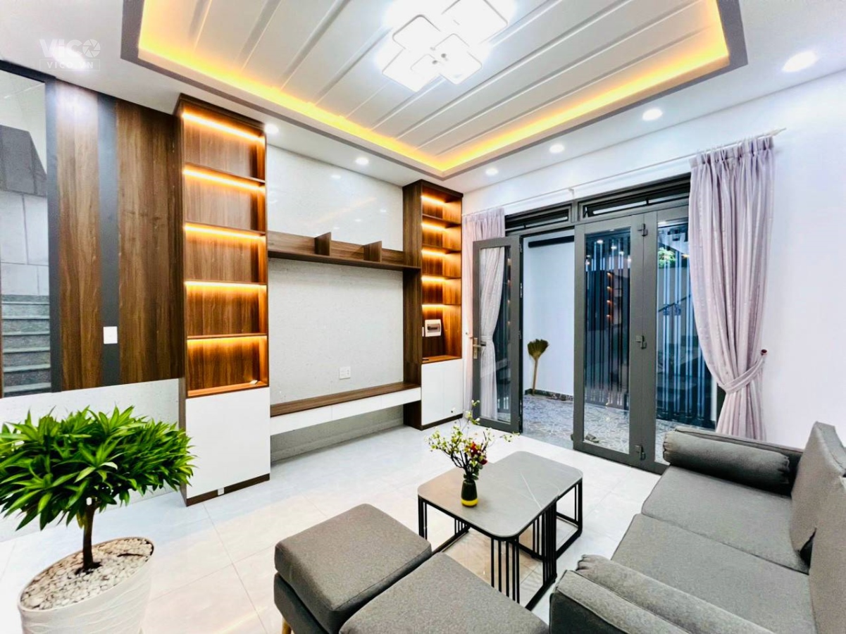 NHÀ ĐẸP 4 TẦNG HUỲNH TẤN PHÁT TÂN THUẬN ĐÔNG QUẬN 7 5.5TY