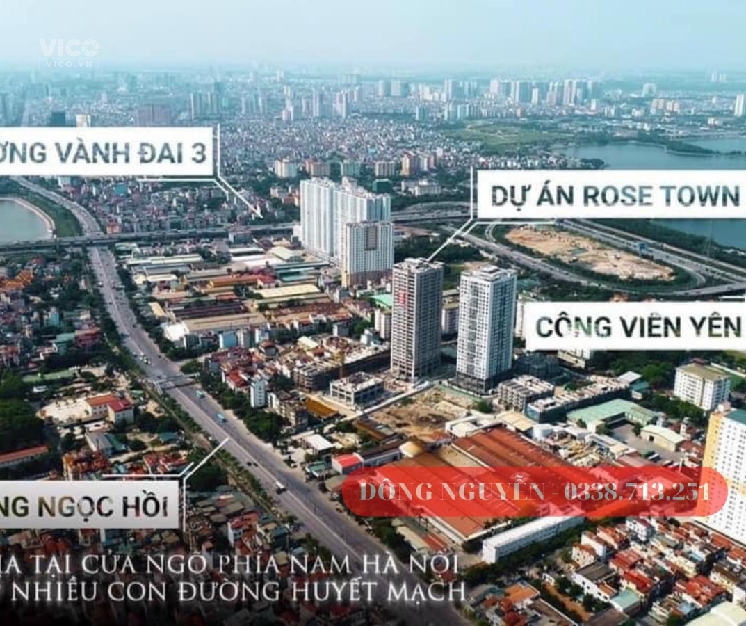 Cất Noc tòa DV01. Tòa đẹp nhất dự án RoseTown 79 Ngọc Hồi. Giá chỉ từ 2,6T. Bàn giáo tháng 7/2023.